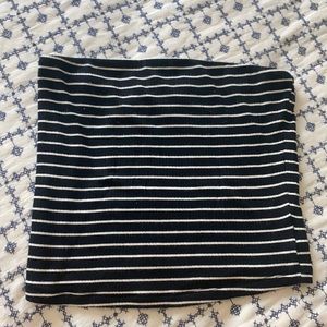 Black and white stripe American Eagle tube top